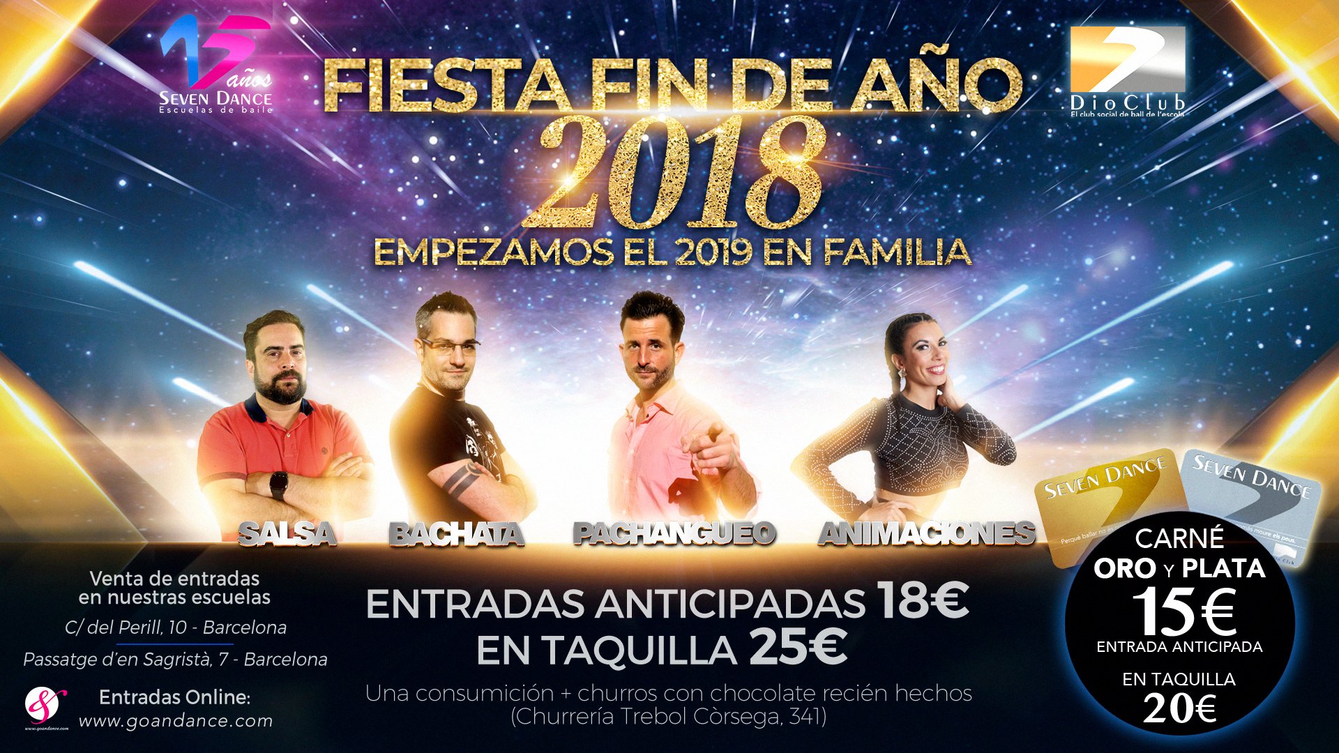 Fiesta Fin de Año 2018 - Seven Dance Dio Club