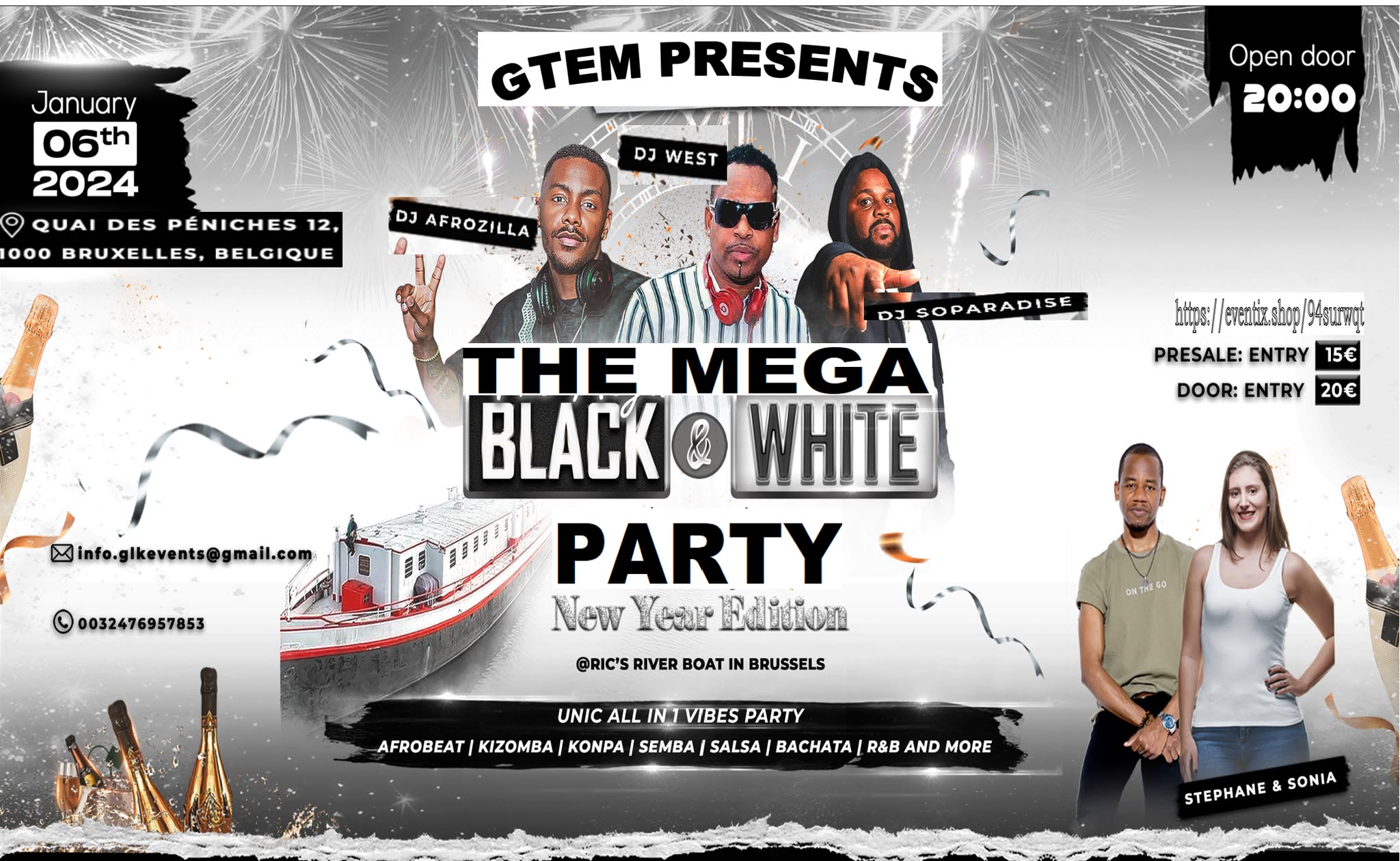 THE MEGA BLACK & WHITE PARTY : NEW YEAR EDITION