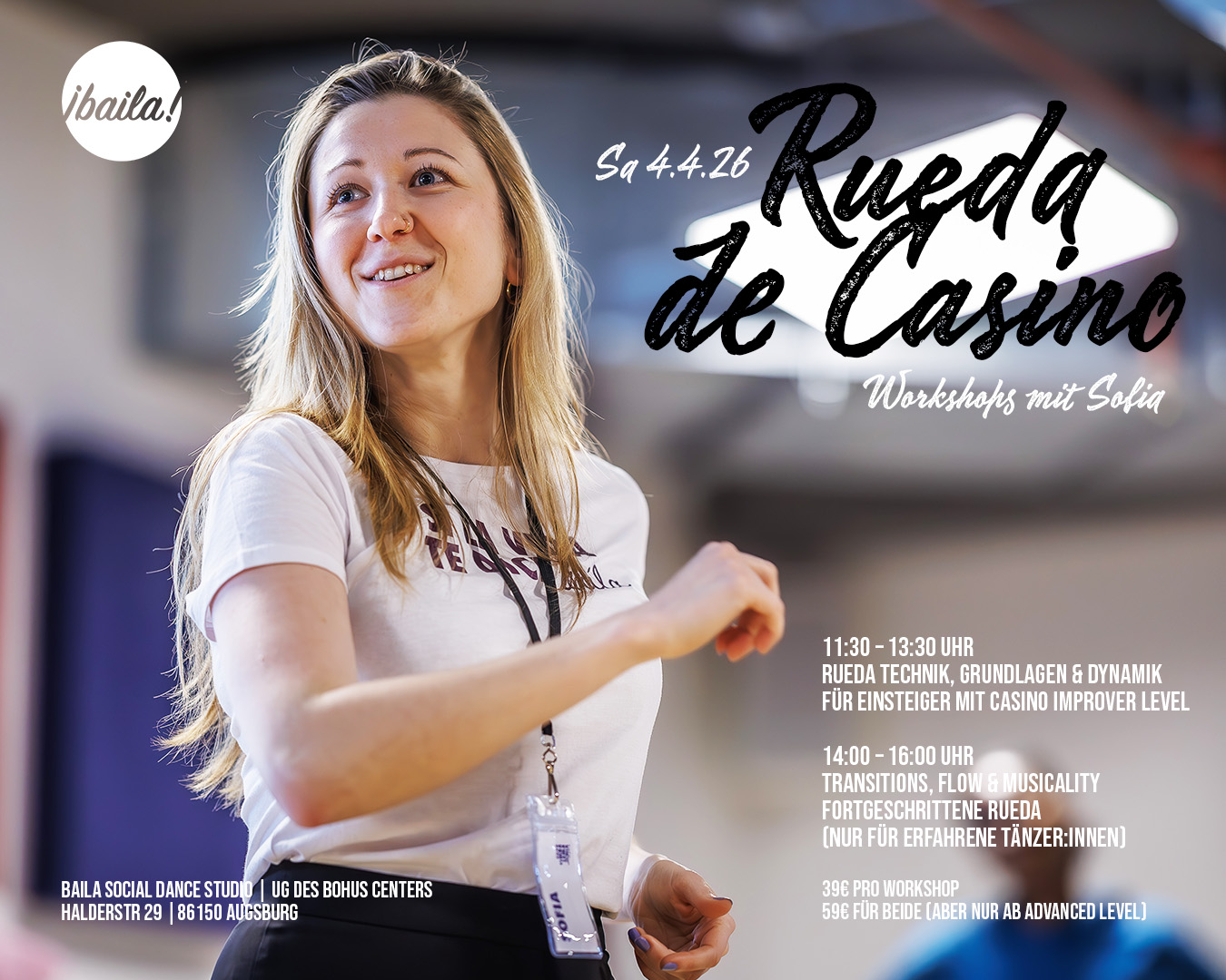 Rueda de Casino Workshops mit Sofia Baila Augsburg
