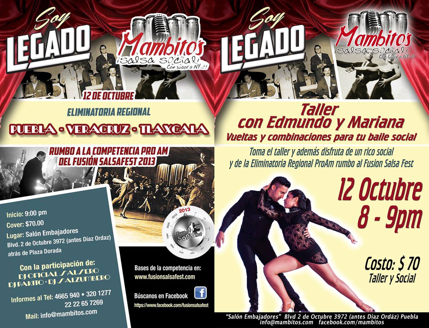 Eliminatoria Regional PROAM Rumbo al Fusión Salsa Fest