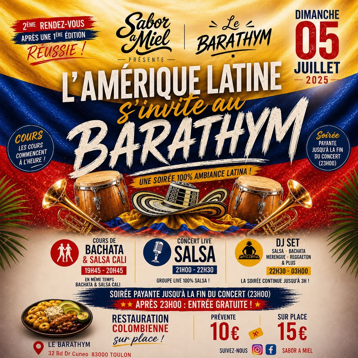 Sabor a miel concert live barathym