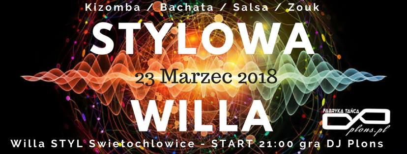 Plonsowa potańcóweczka w Willi - piątek 23 marzec 2018
