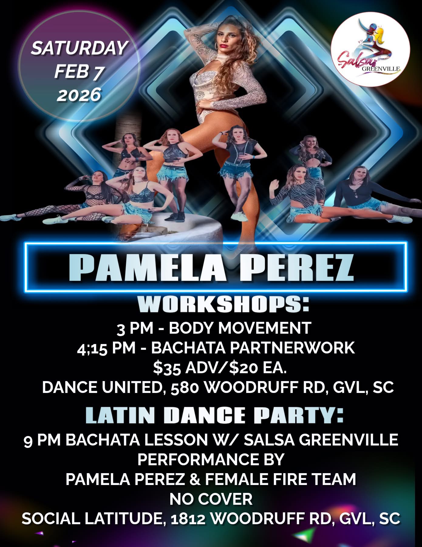 Bachata Workshops with Pamela Perez