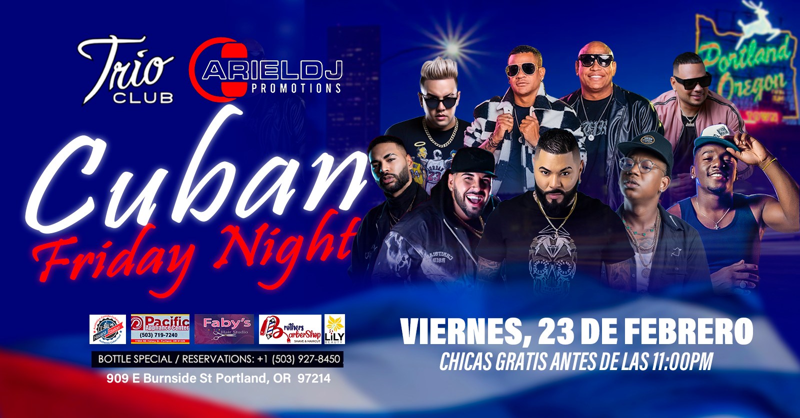 Cuban Night , Viernes 23 de febrero