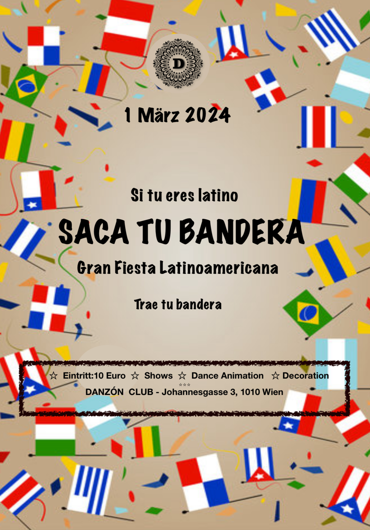 Saca tu Bandera - Gran Fiesta Latinoamericana