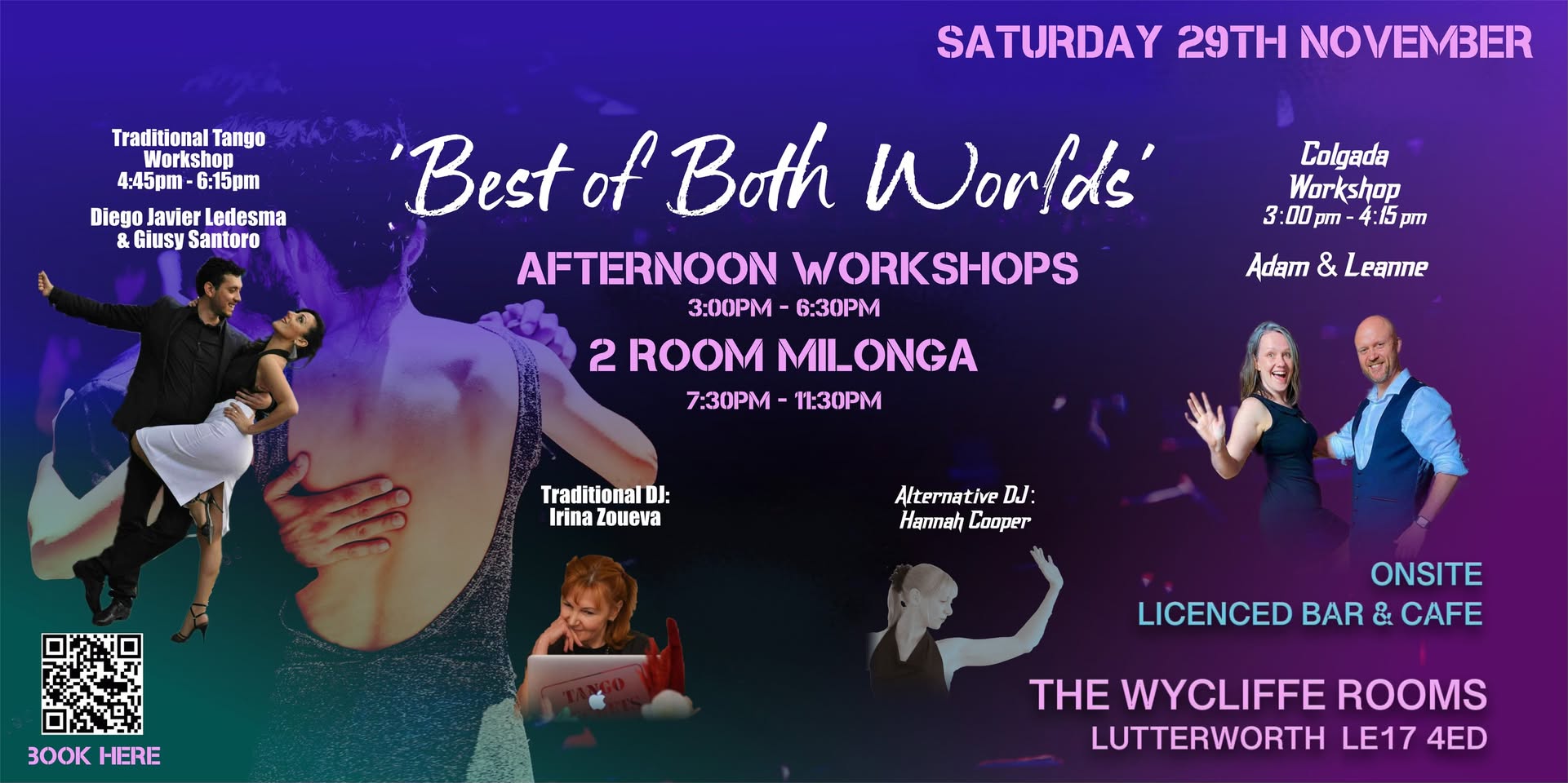 2 ROOM TANGO EVENT 'BEST of BOTH WORLDS' AFTERNOON WORKSHOPS & MILONGA