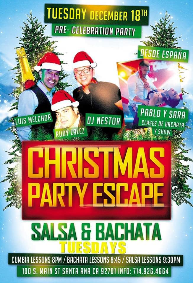 Salsa Bachata Cumbia Christmas Party