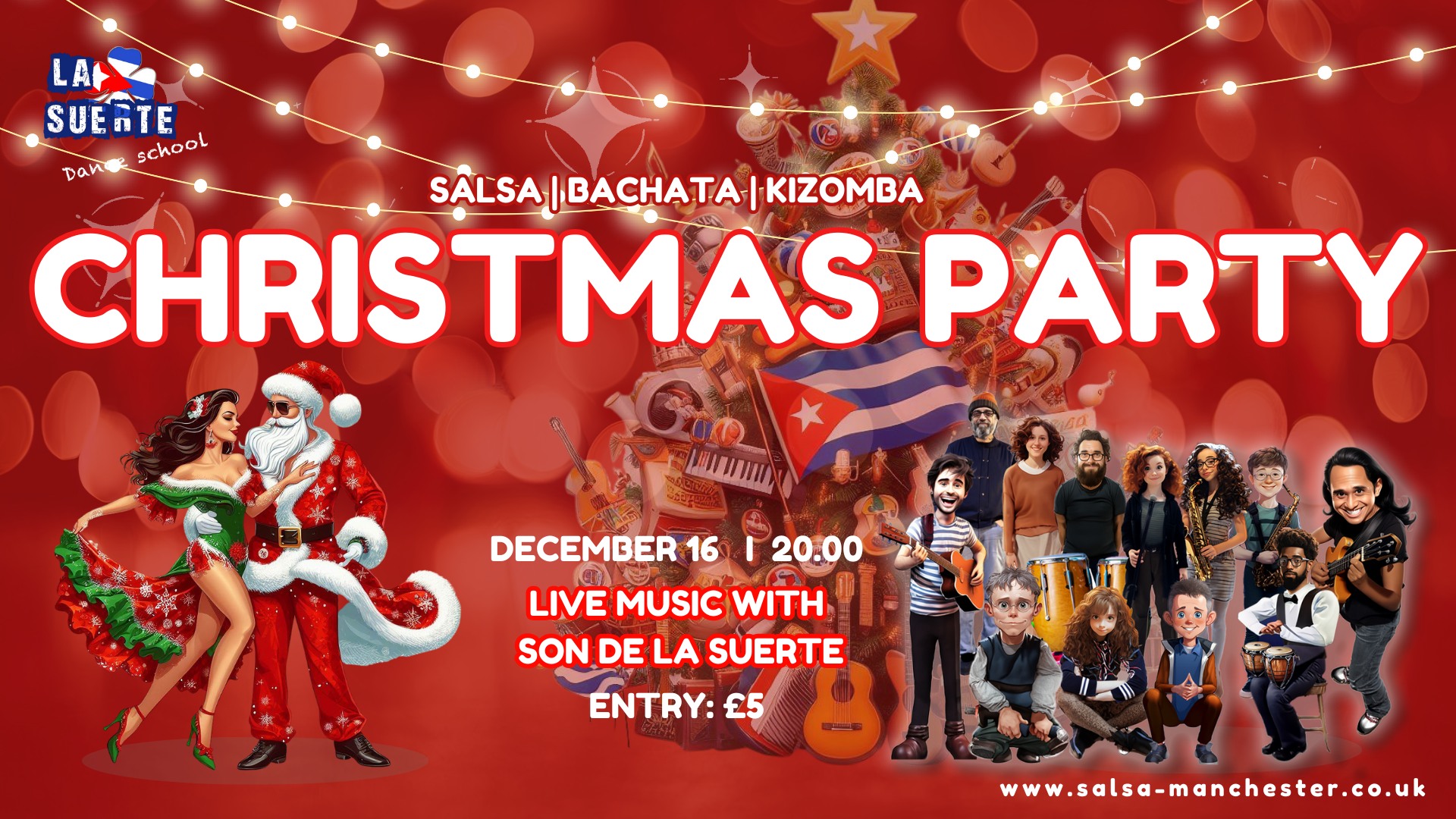 Christmas SBK Party with Live Music from Son de la Suerte
