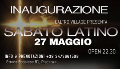Inaugurazione 27 maggio"Sabato L'altro Village Latino"