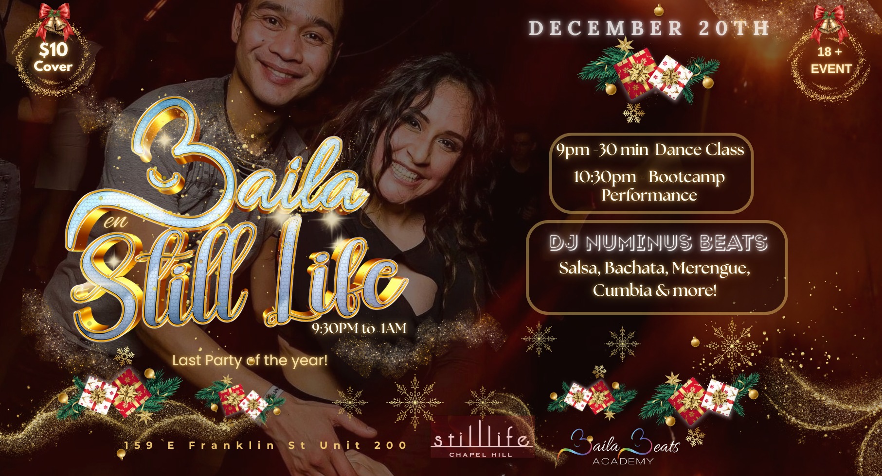 ⭐️Baila en Still Life 🎉 Holiday Latin Party 🎄