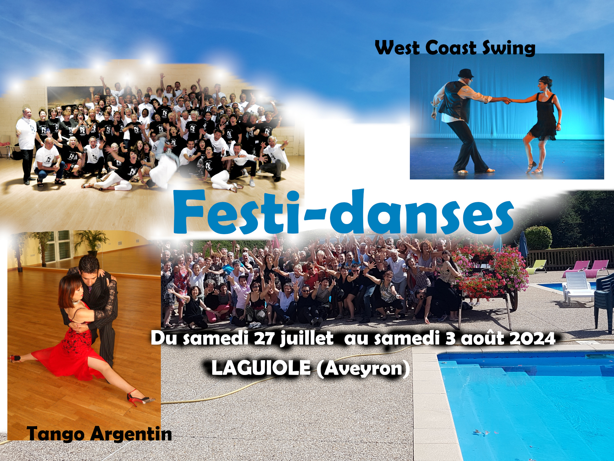 Festi-Danses à Laguiole Stage intensif Tango Argentin et West Coast Swing