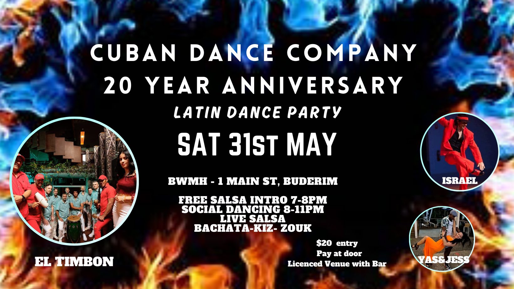 CUBAN DANCE COMPANY 20 YEAR ANNIVERSARY LATIN DANCE PARTY