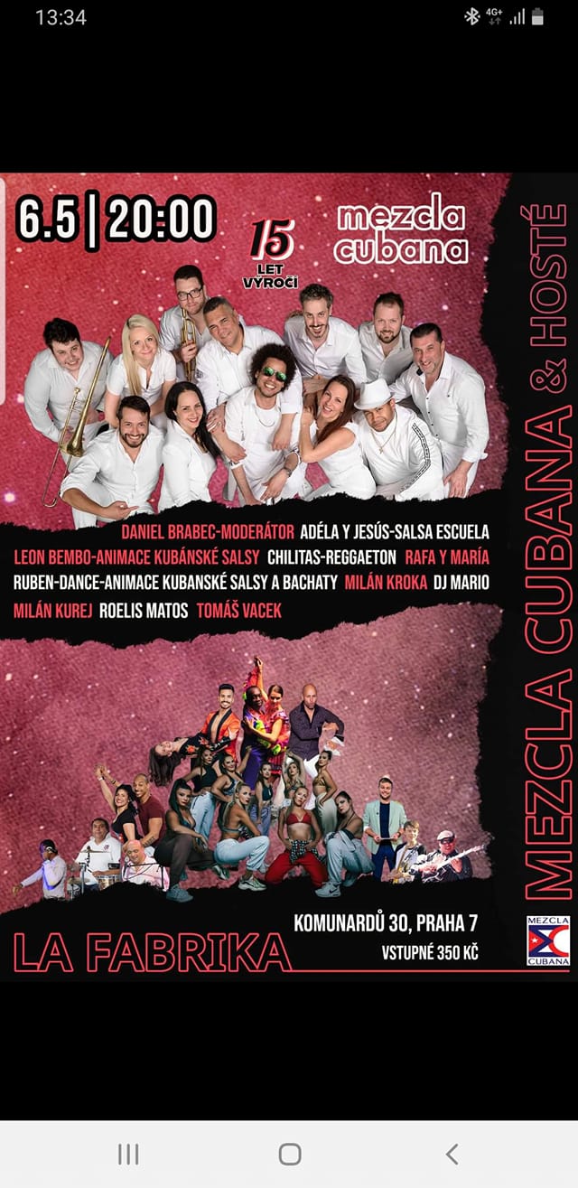 Mezcla Cubana 15 let výročí