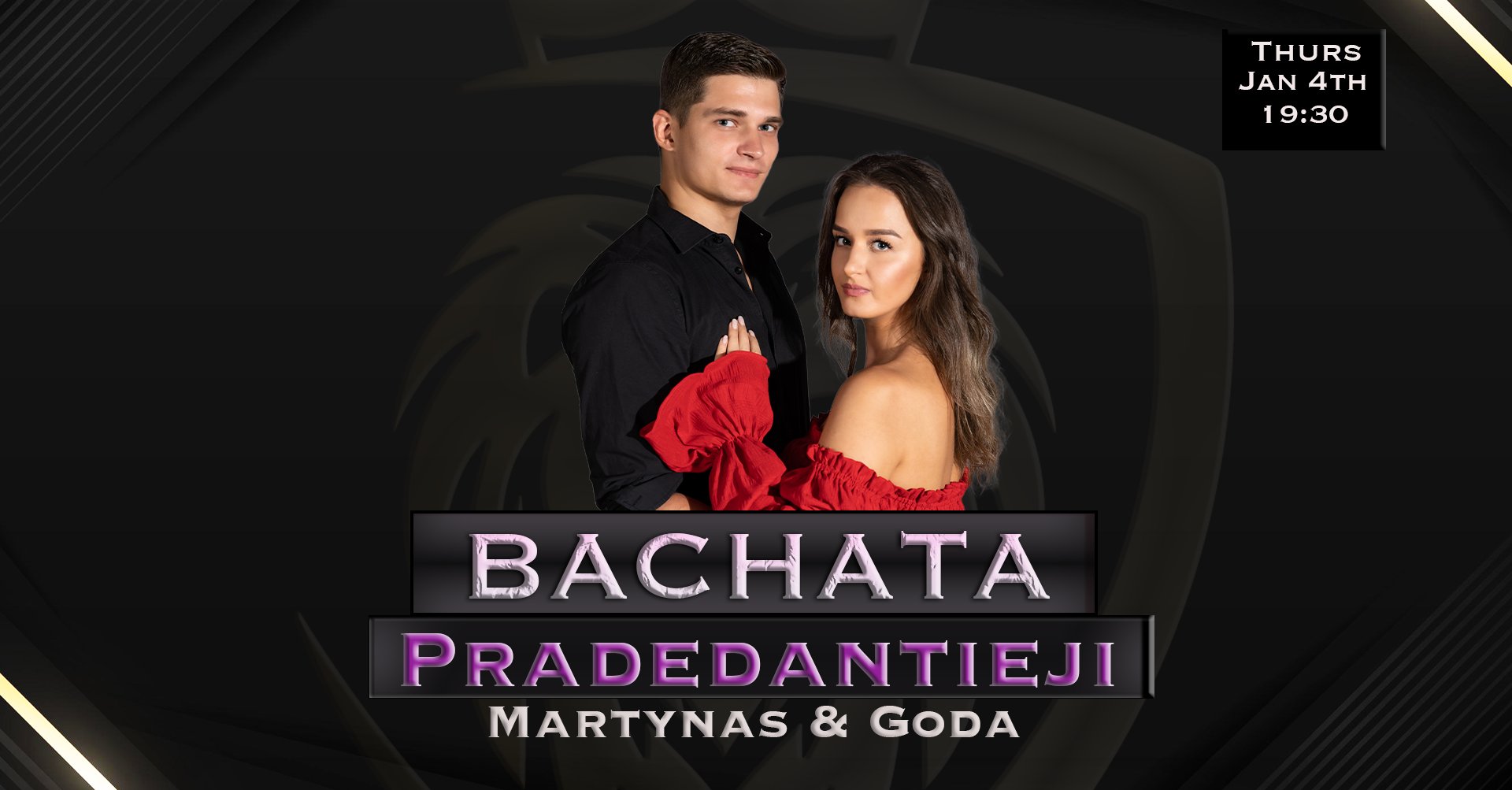 Nauja BACHATA pradedančiųjų grupė su Martynu ir Goda