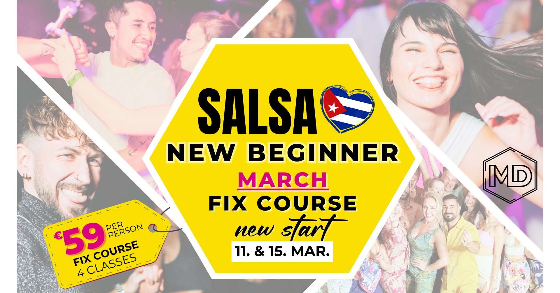 SALSA CUBANA BEGINNER COURSE Wednesdays or Sundays