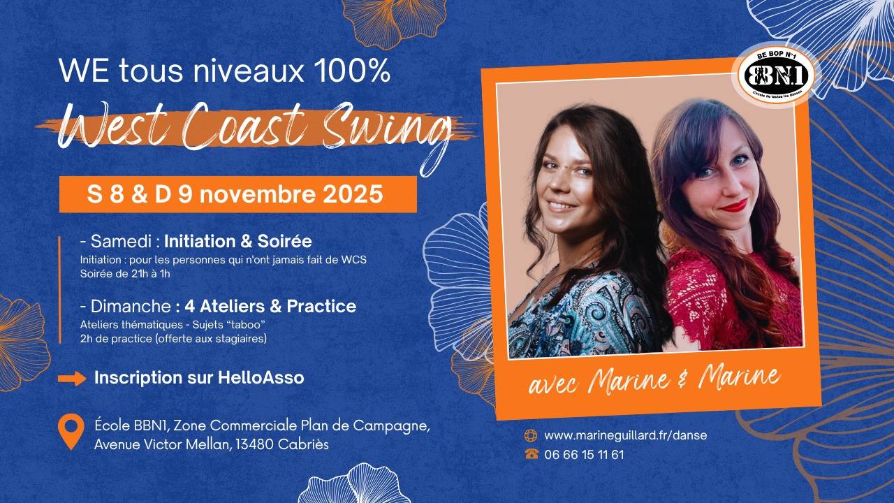Atelier & Soirée WCS Week-end 8-9 novembre