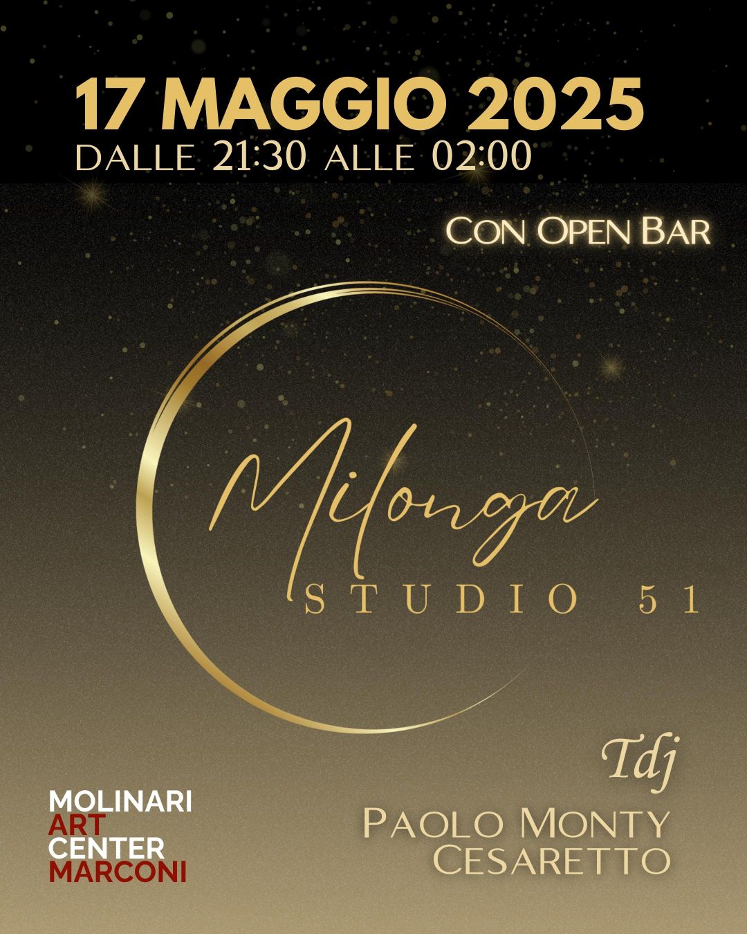 Milonga Studio 51 - Sabato 17 Maggio