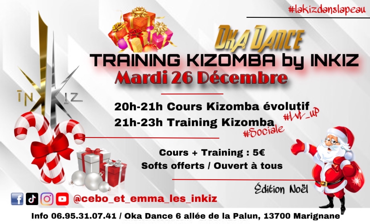 Training Kizomba - OKA DANCE Marignane by INKIZ - édition Noël
