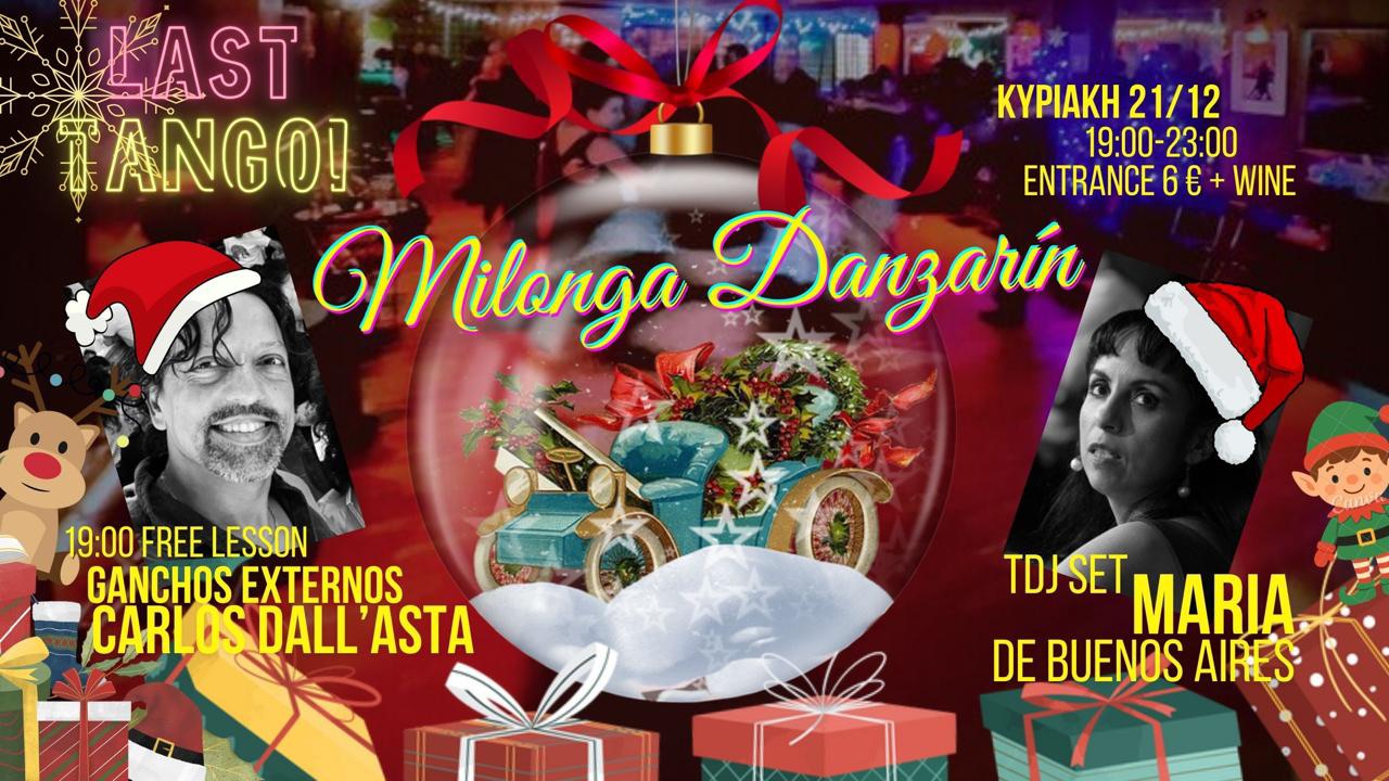 Χριστουγεννιάτικη Milonga Danzarin!!!