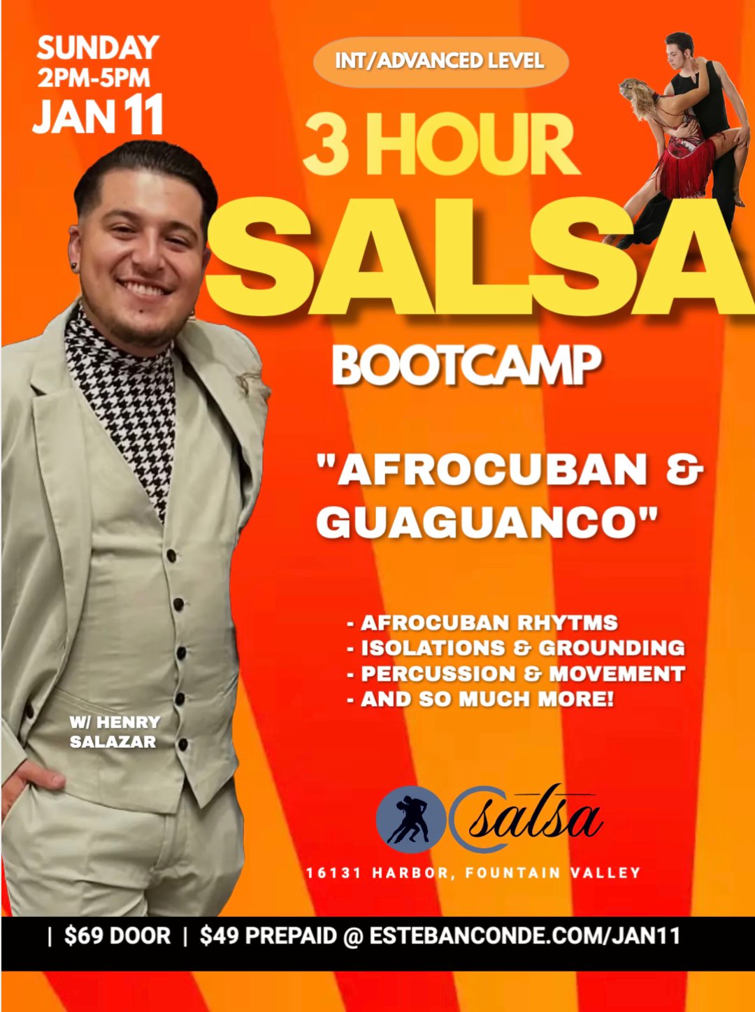 Afro Cuban & Guaguanco 3 Hour Camp