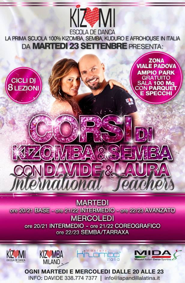 Inizio corsi Kizomba Semba Nuova location max 10 coppie !!