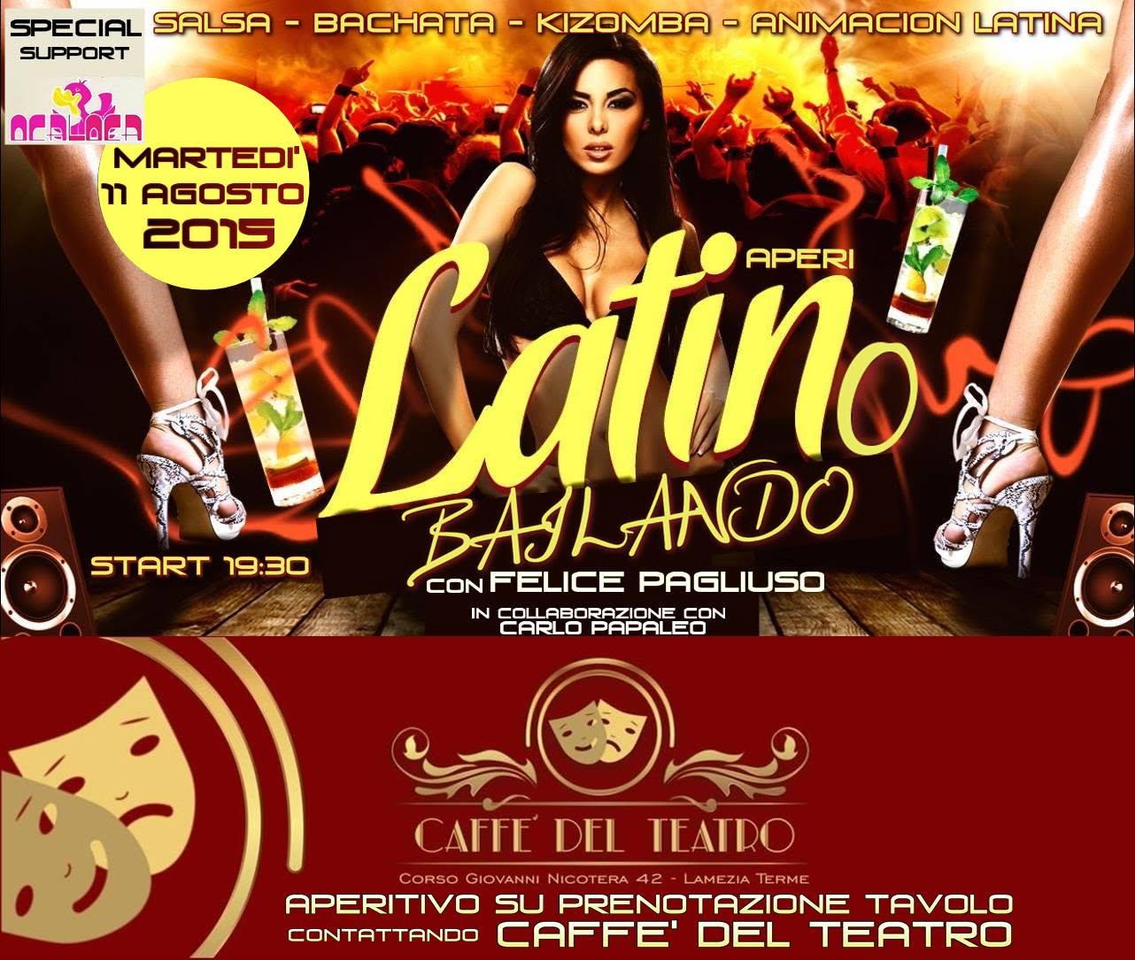 ☆* "APERI Latino BAILANDO" con Salsa, Bachata, Kizomba e Animacion Latina *☆