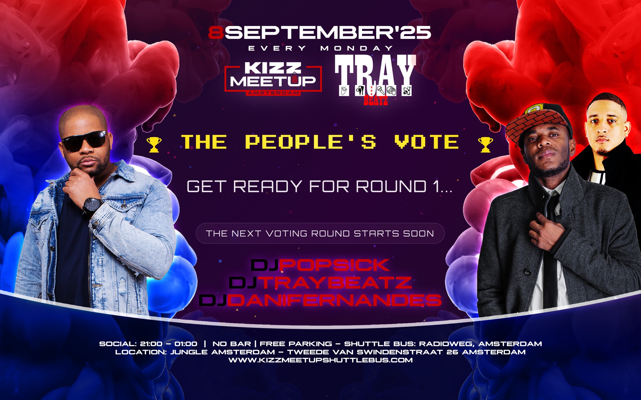 KIZZ MeetUp ‘The People's Vote’: Dani Fernandes x Pops!ck x Traybeatz