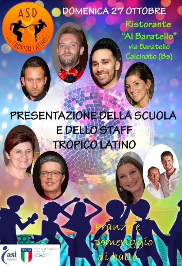 Presentazione della scuola e pomeriggio di ballo - domenica 27!