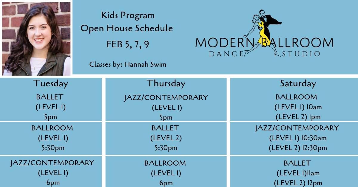 Open House: Kids Program at Modern Ballroom Studio