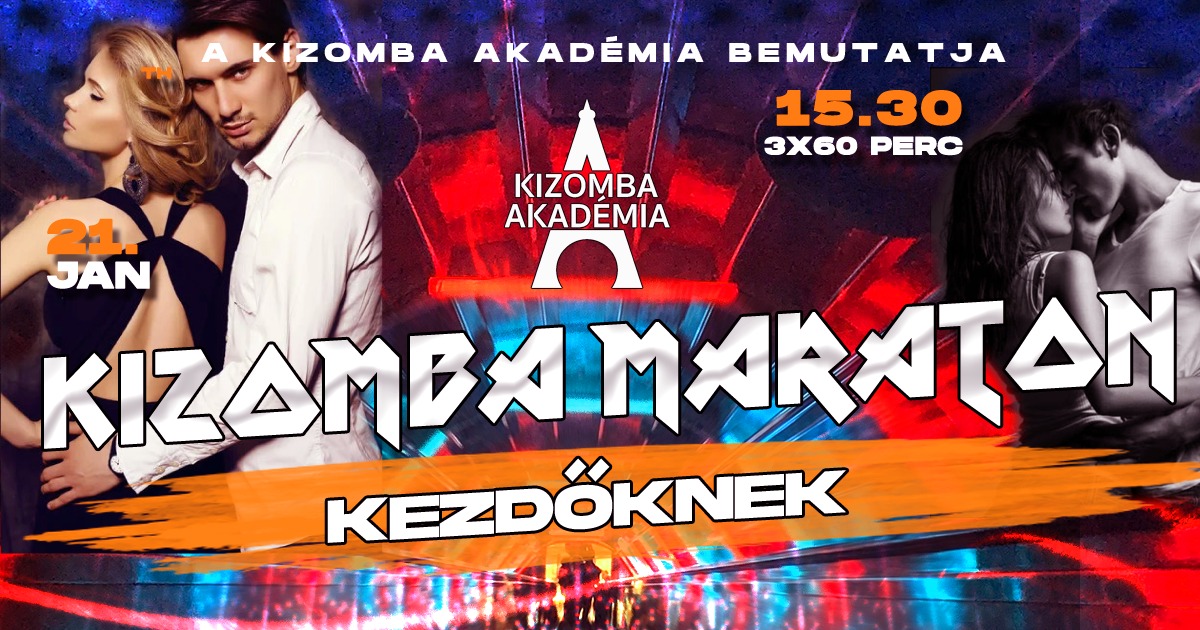Kizomba maraton kezdőknek - Intenzív szombati kizomba kurzus
