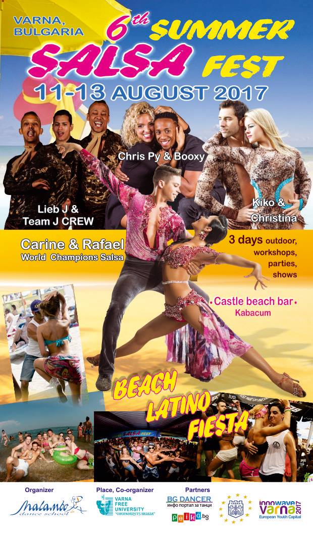 6th Summer Salsa Fest Varna 11-13 August 2017 official