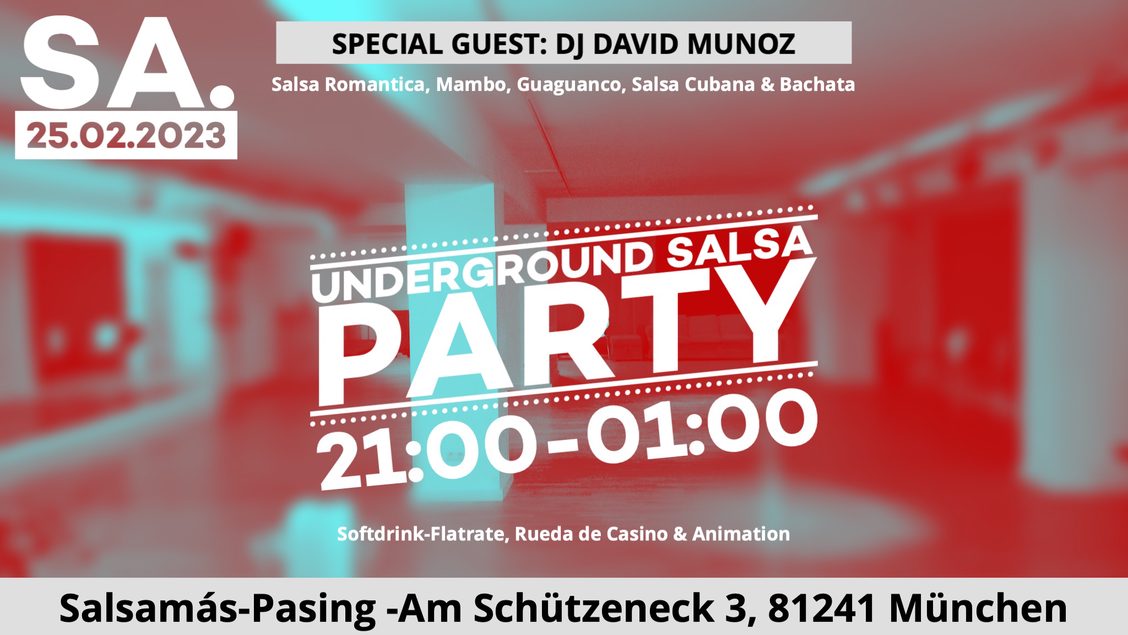 UNDERGROUND SALSA PARTY SOFTRINK-FLATRATE RUEDA DE CASINO ANIMATION