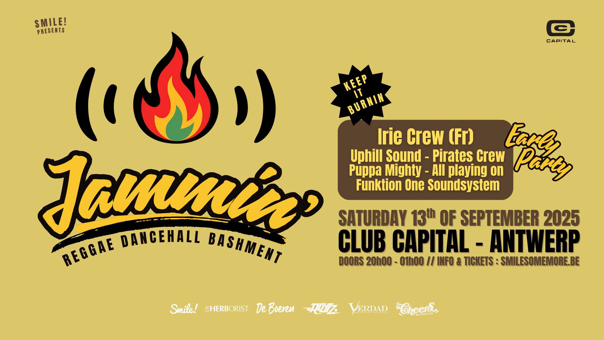 Jammin' ft. Irie Crew (Fr) - early reggae party @ Club Capital