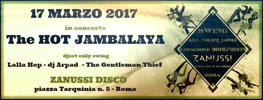 Swing All Night Long! 17 marzo 2017 a Zanussi Disco - Roma