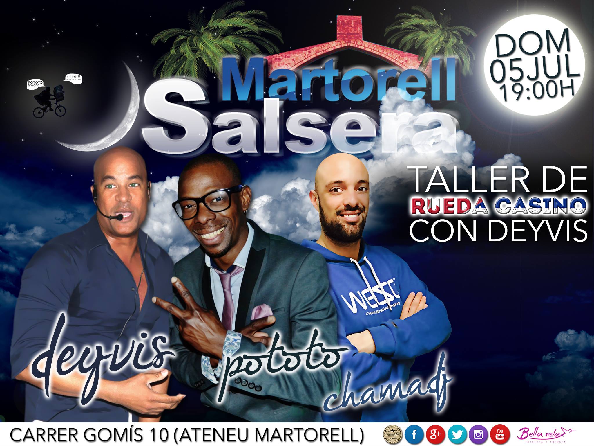 DOMINGO 05 DE JULIO - 19:00H - RUEDA DE CASINO - DEYVIS Y POTOTO