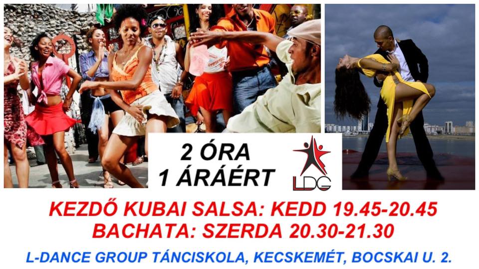 Kezdő kubai salsa és bachata az L-Dance Group szervezésében