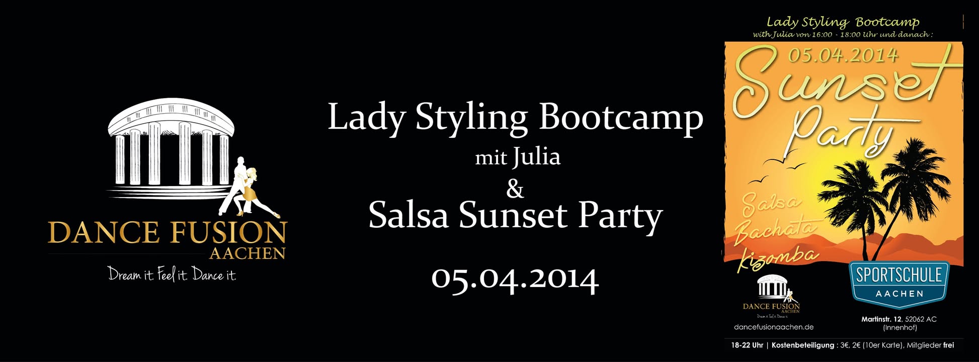 Lady Styling mit Julia und DFA Sunset Party!!! Ich werde da sein!!!