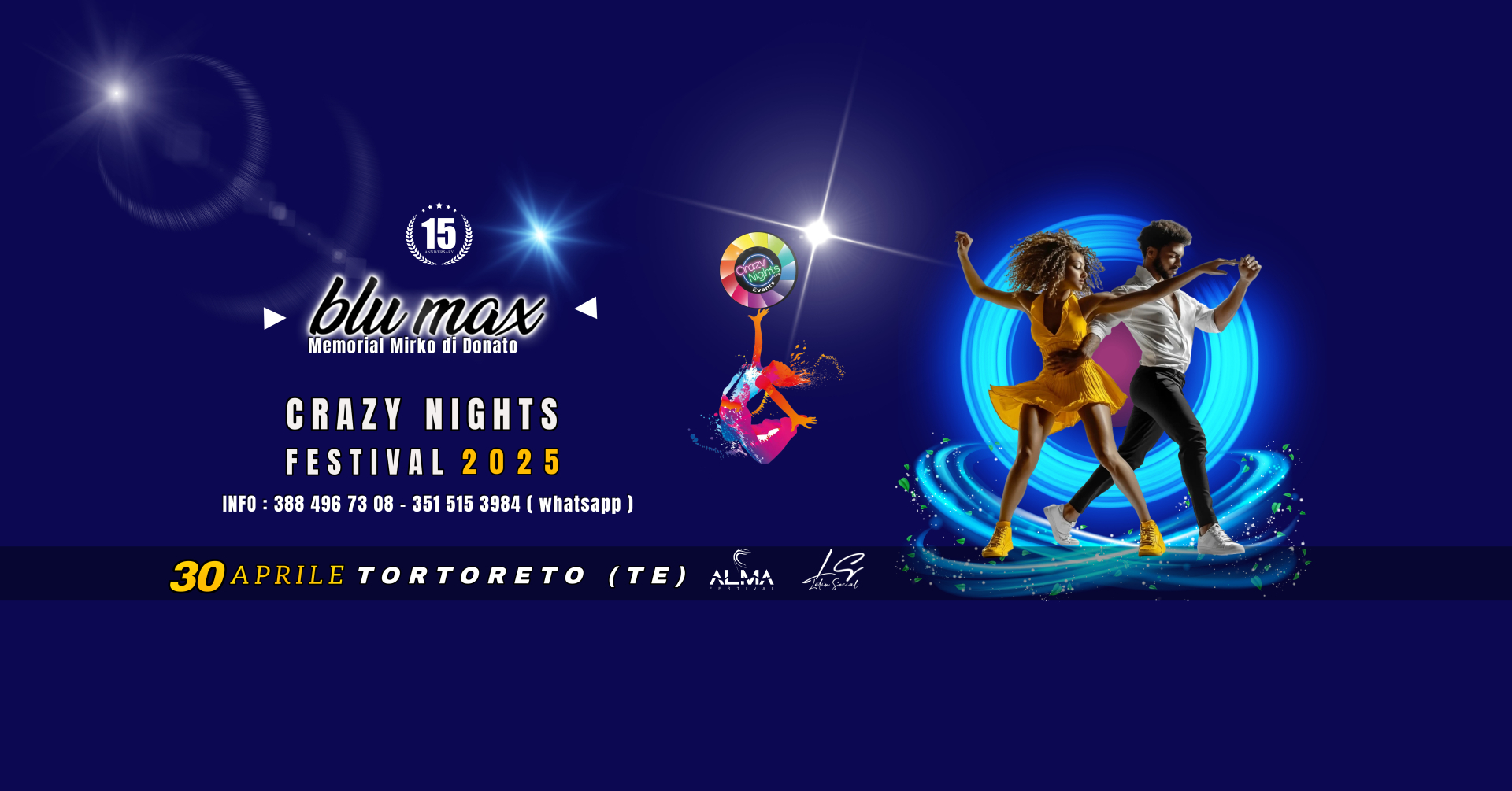 CRAZY NIGHTS FESTIVAL 2025 - MERCOLEDI 30 APRILE - BLU MAX