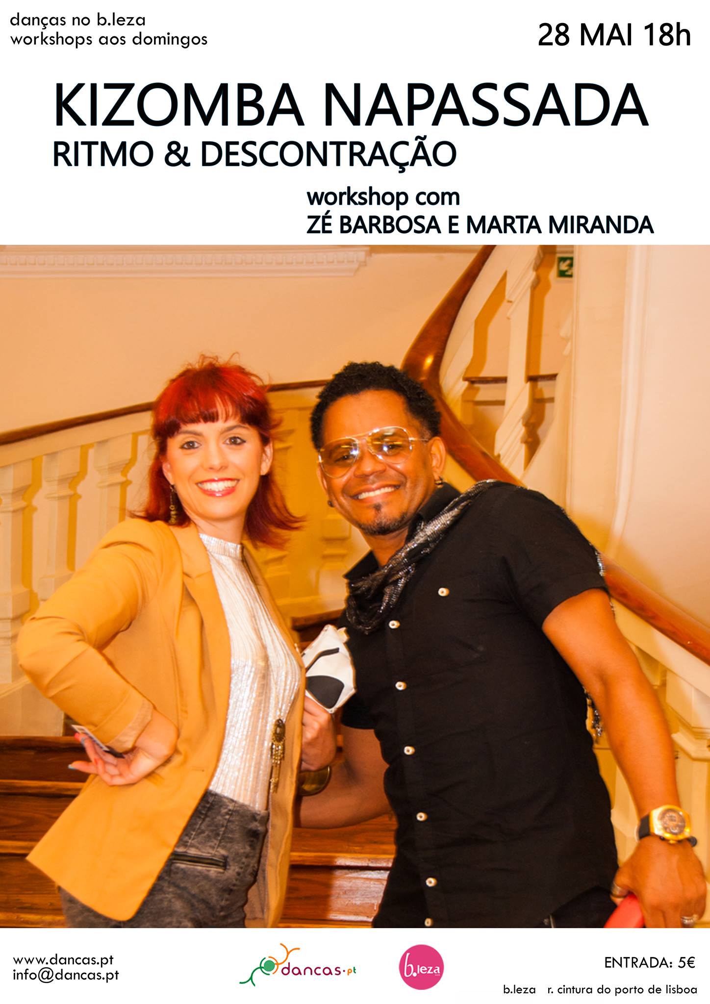 Danças no B.Leza*28mai*KIZOMBA Napassada* wks Zé Barbosa & Marta