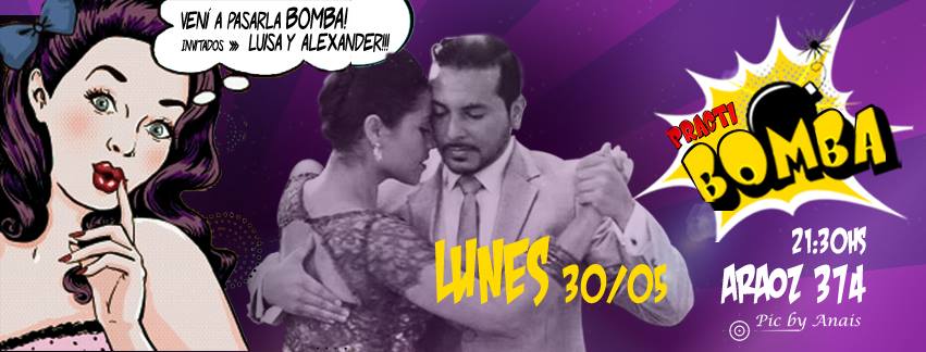 HOY! a La Practi-Bomba! Invitados: Luisa Calle y Alexander Sossa. Dress Code: Violeta!