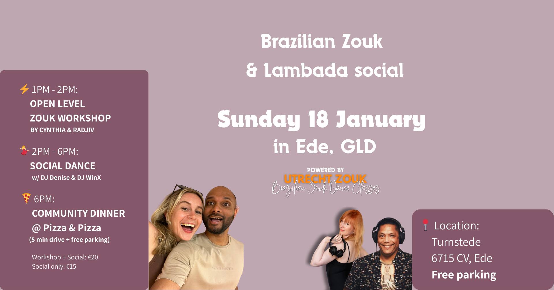 Brazilian Zouk & Lambada Social in Ede