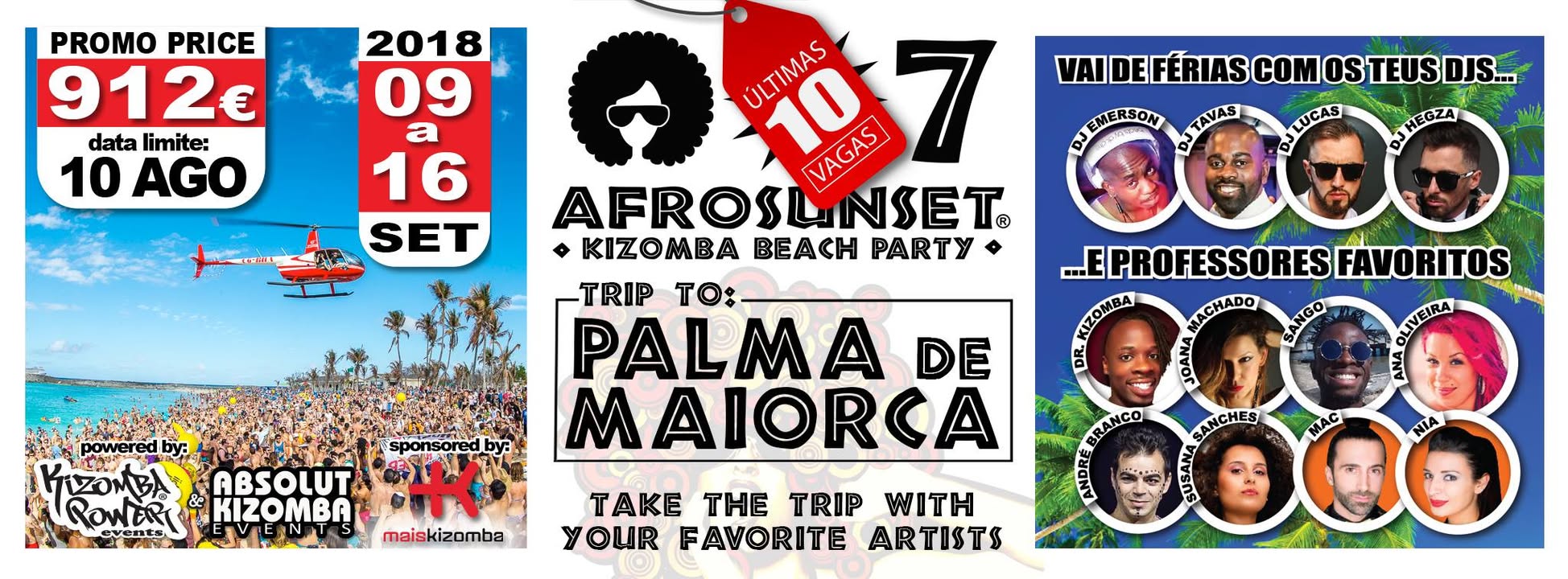 Afrosunset TRIP 2018 - Palma de Maiorca - 9 a 16 SET