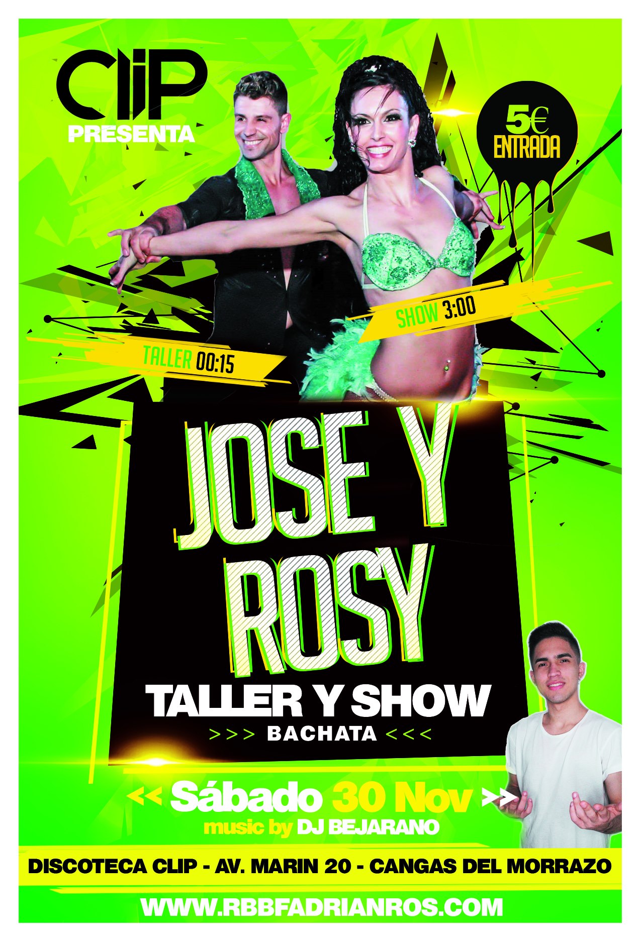 Taller y Show de Bachata - Jose y Rosy - SocialClip Cangas