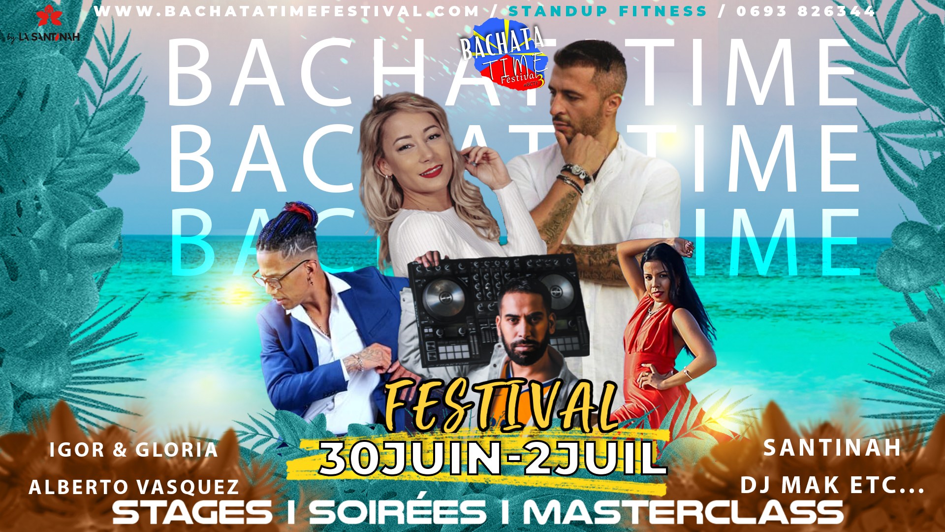 BACHATA TIME FESTIVAL 3ème Édition à la Réunion au STAND UP FITNESS 🇷🇪 🇪🇸🇩🇴