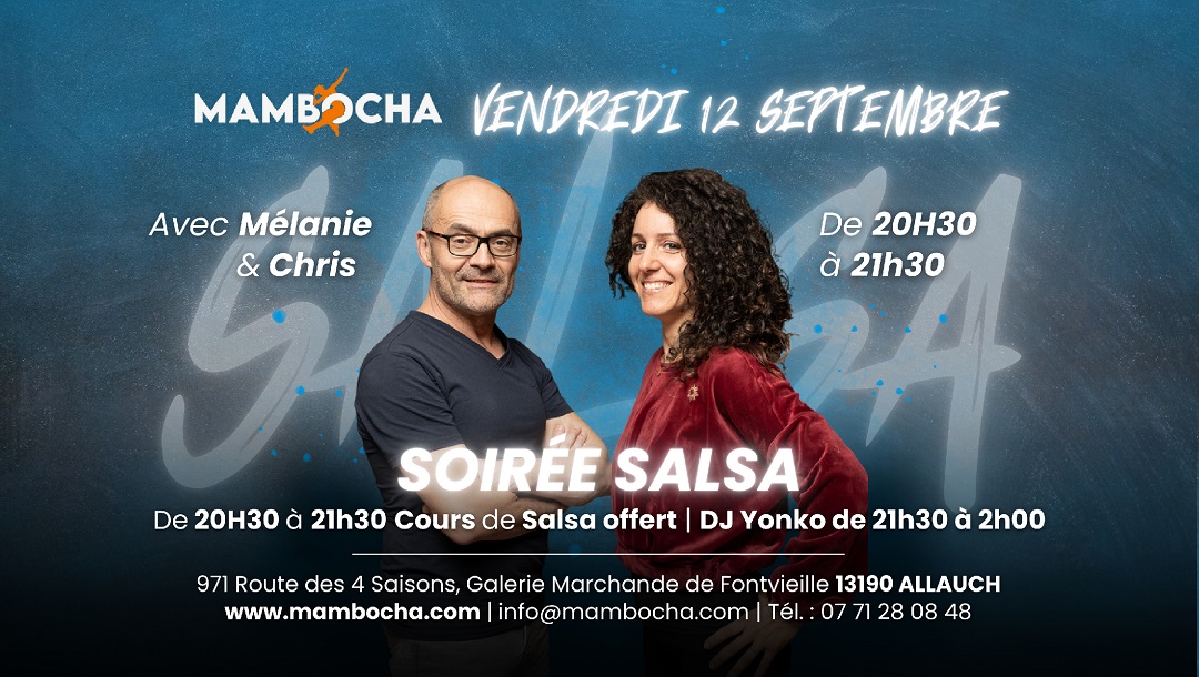 Ven 12 septembre - Soirée SALSA
