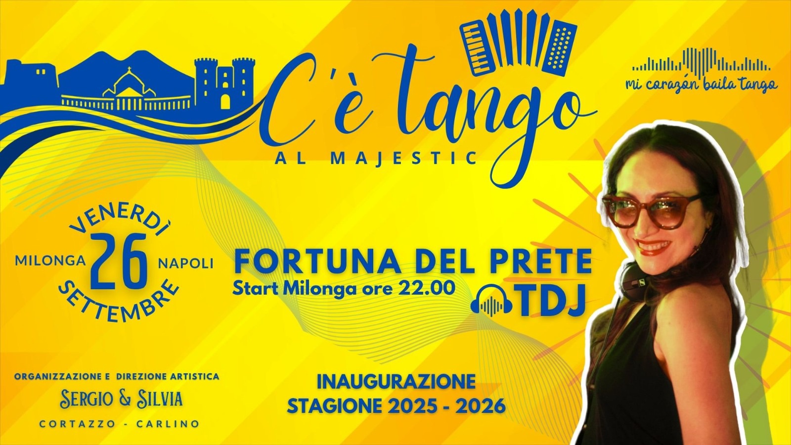 C’è Tango al majestic Venerdì 26 Settembre Inaugurazione