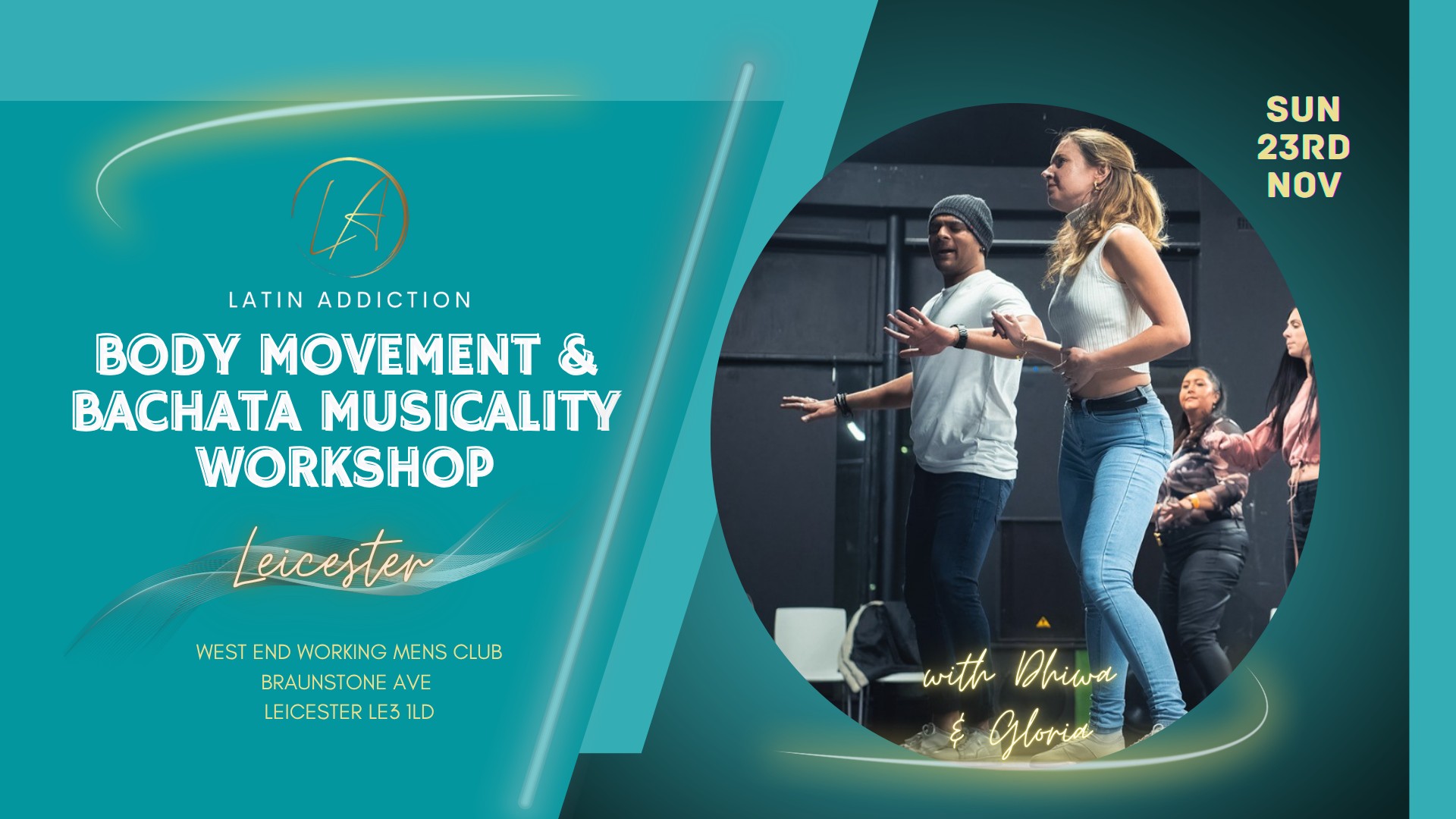 Leicester - Body Movement & Bachata Musicality Workshop & Party π
