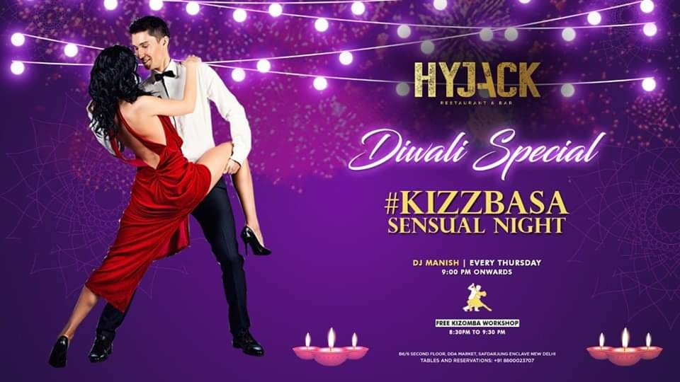 "KIZZBASA DIWALI SPECIAL & FREE KIZOMBA WORKSHOP"