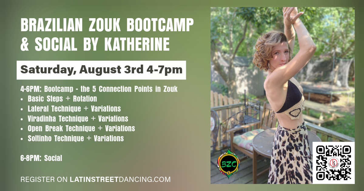 Brazilian Zouk Quick Start Bootcamp & Social by Katherine at Latin Street 8 3