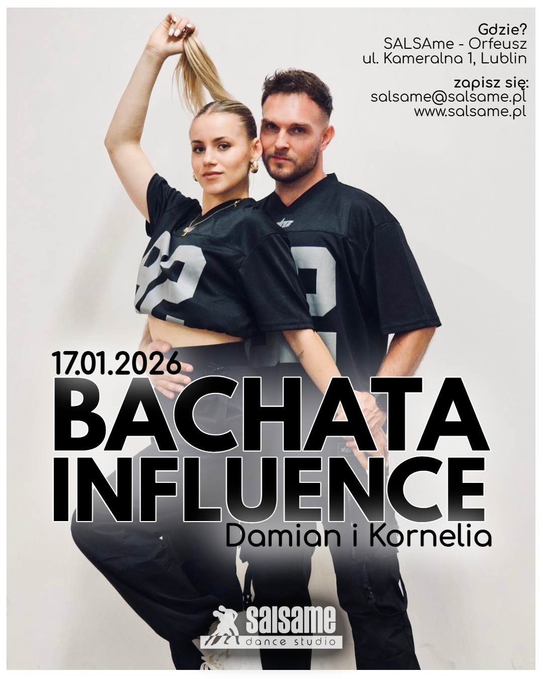 BACHATA INFLUENCE warsztaty Damian i Kornelia 17.01.2026 SALSAme Lublin